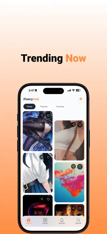 PixeryHub screen