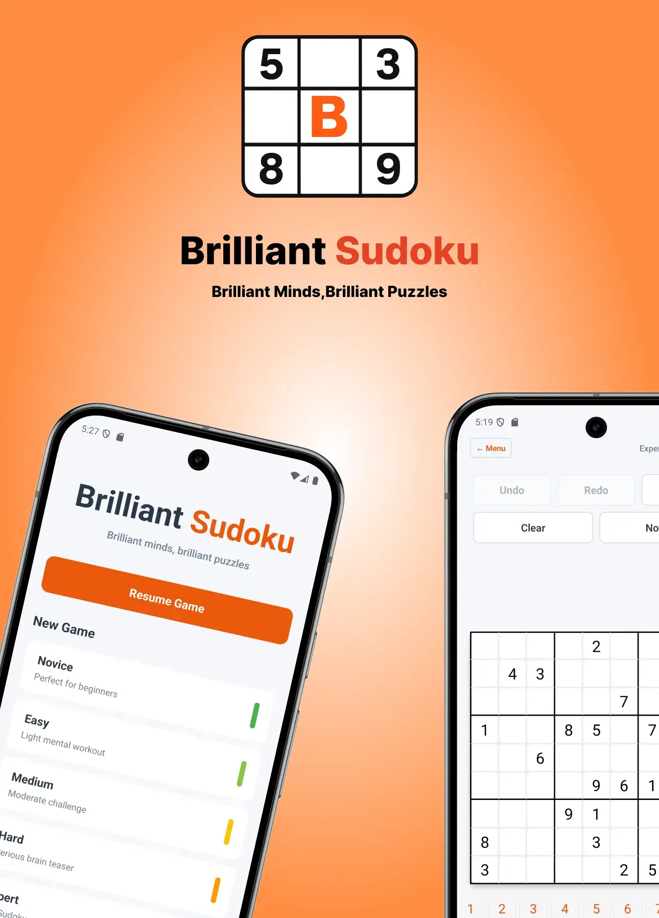 Brilliant Sudoku screen 1