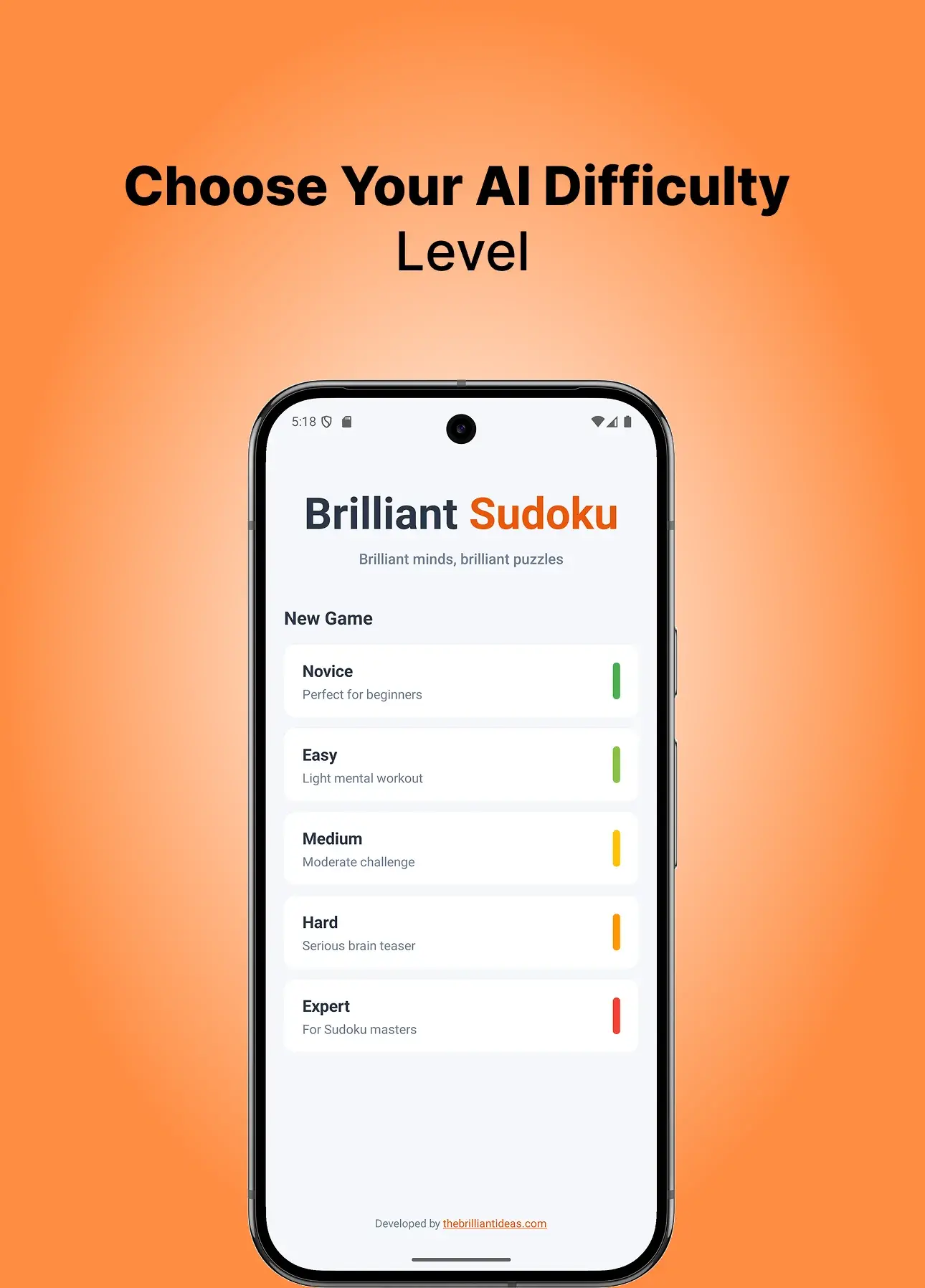 Brilliant Sudoku screen 2
